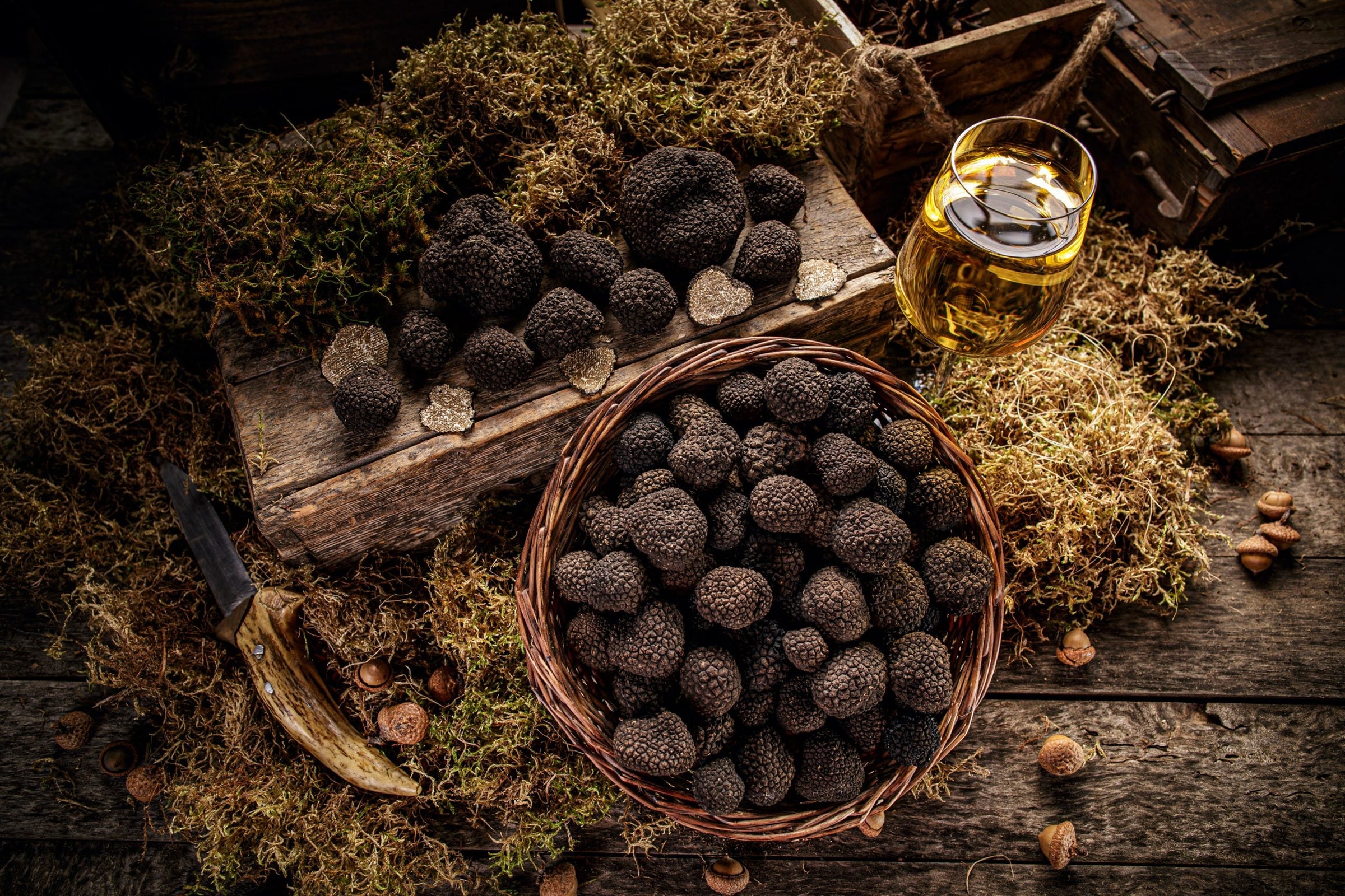 Fresh British truffles