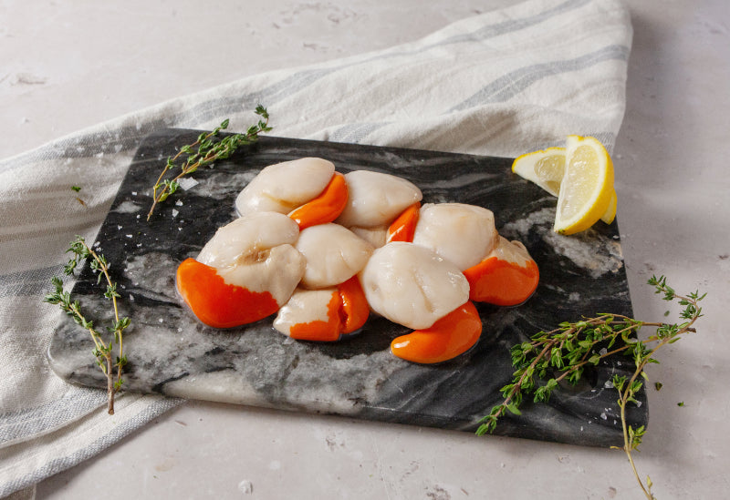 Cornish Scallops (with roe)