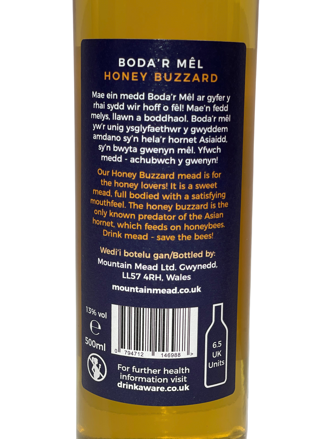 Honey Buzzard - Boda’r Mêl: Sweet Traditional Welsh Mead 500ml