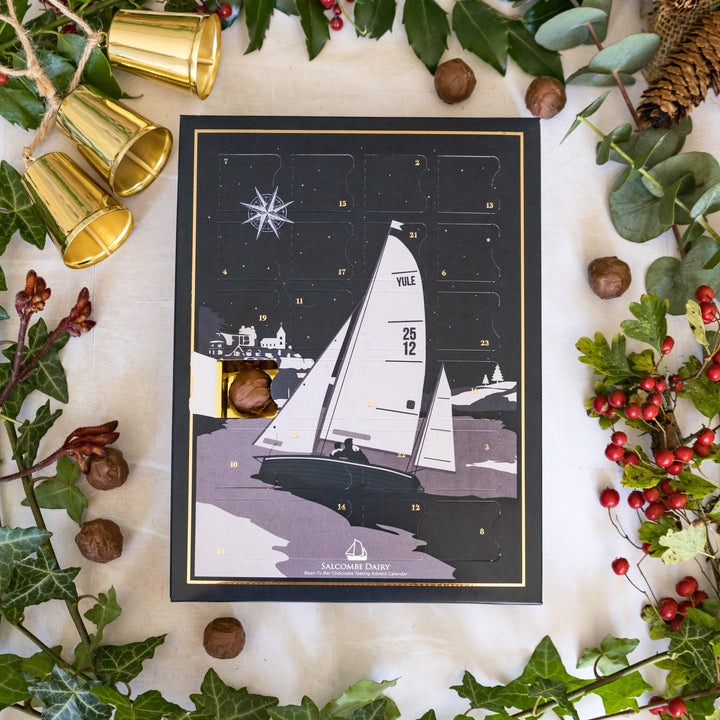 Dark Champagne Truffle Advent Calendar - Salcombe Yawl
