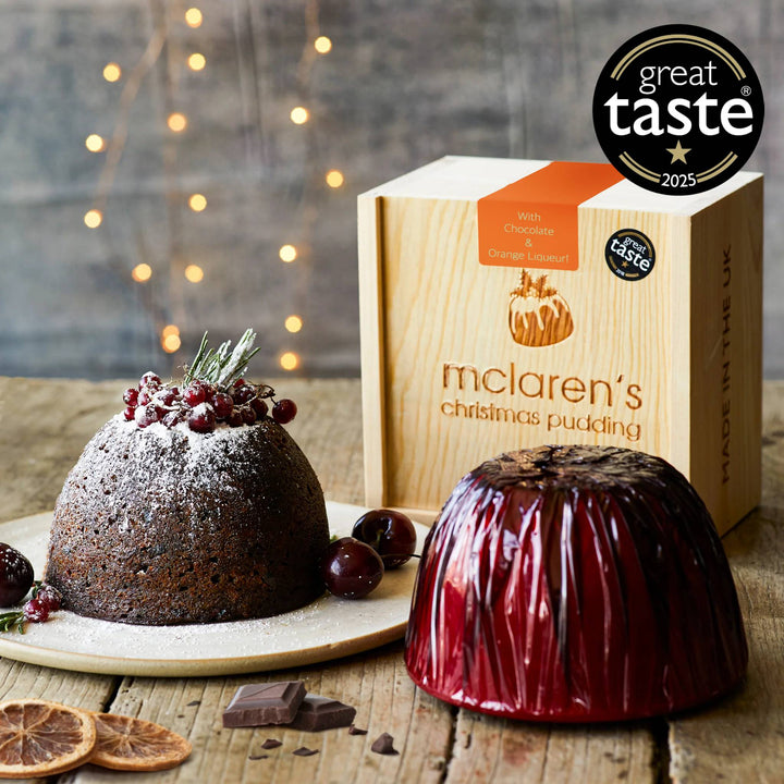 McLaren’s Christmas Pudding With Chocolate & Orange Liqueur