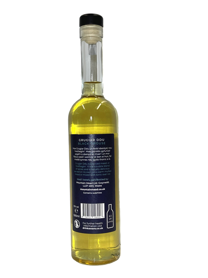 Black Grouse - Grugiar Ddu: Spiced Welsh Mead in a Wooden Gift Box 500ml