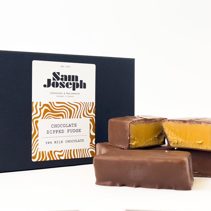 34% Milk chocolate dipped fudge
