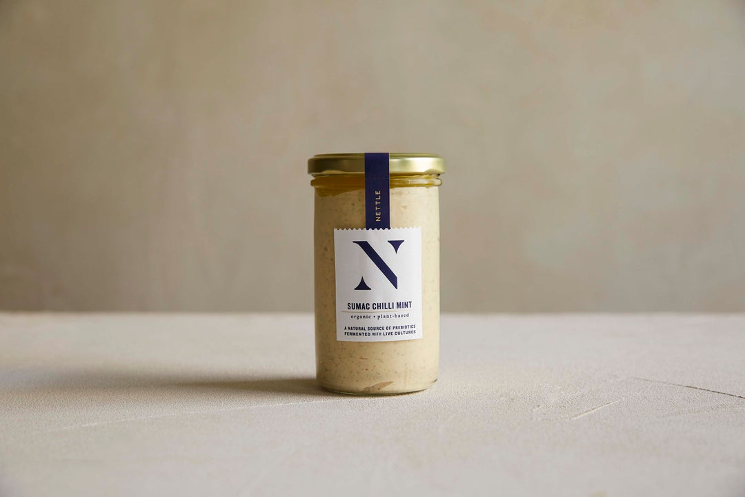Nettle Dipping Assortment (Mushroom Truffle Pate, Sumac Chilli Mint & Preserved Lemon Dill)