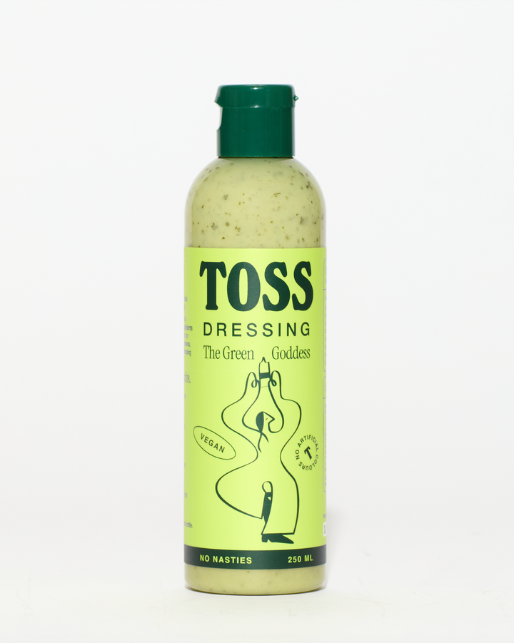 KING CAESAR • MISO MAGIC • SWEET TAHINI CHICK • GREEN GODDESS • VIVA LA VINAIGRETTE