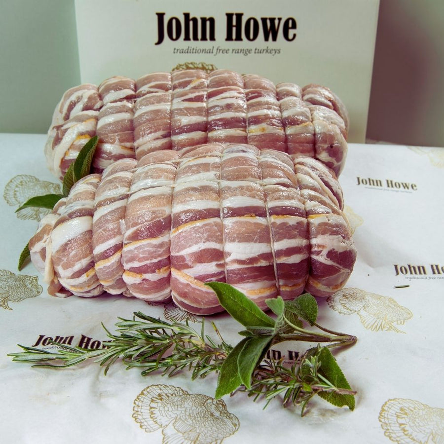 White free range turkey breast roll, oven-ready