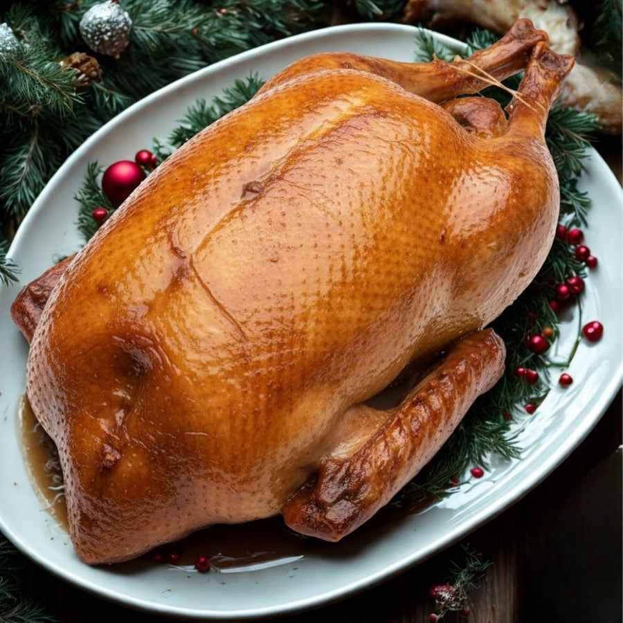 Whole free range Kent goose, oven-ready