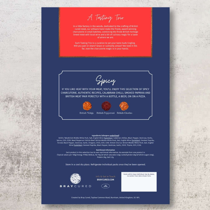 Bray Cured Spicy Tasting Trio