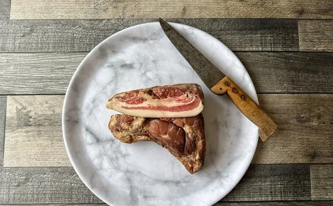 Pig's Cheek Bacon (Guanciale)