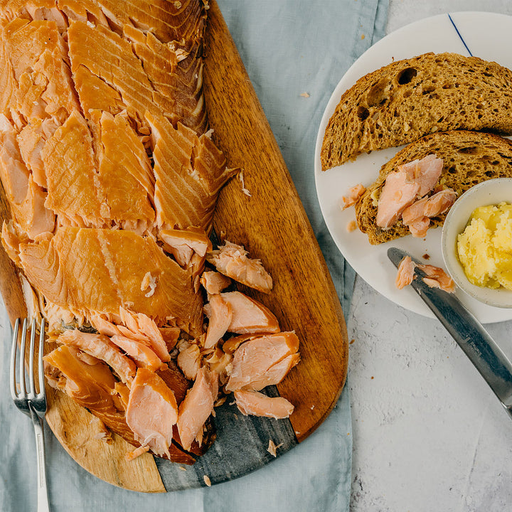 Heather Honey Cured Hot Smoked Scottish Salmon